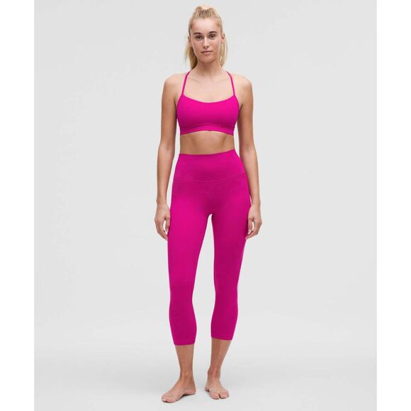 Lululemon Align Crop 21" Leggings | Ripened Raspberry Nulu | Women’s Size 6 - Picture 3 of 10